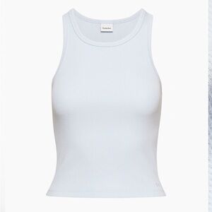 NWOT Aritzia Sunday Best light blue racerbank tank top
